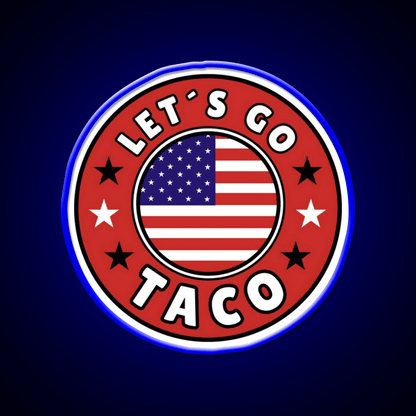 Lets Go Taco Style 8 Taco Led Neon Sign Mexican Food Sign Rgb Color - Shineneon