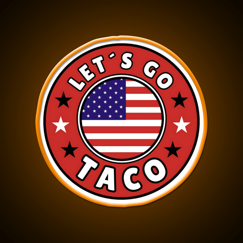 Lets Go Taco Style 8 Taco Led Neon Sign Mexican Food Sign Rgb Color - Shineneon
