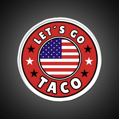 Lets Go Taco Style 8 Taco Led Neon Sign Mexican Food Sign Rgb Color - Shineneon