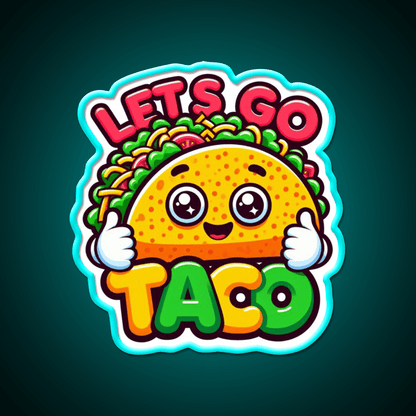 Lets Go Taco Trump Lets Go Taco Funny Taco Led Neon Sign Rgb Color - Shineneon