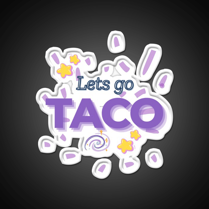 Lets Go Taco Vibes Taco Led Neon Sign Mexican Food Sign Rgb Color - Shineneon