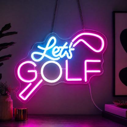 Lets Golf Neon Sign LED Neon Sign high-converting product image