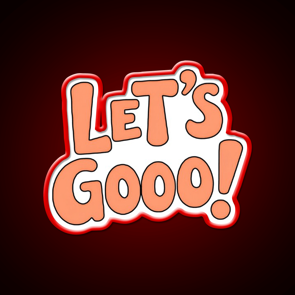 Lets Gooo Motivational Gym For Fitness Lovers Taco Led Neon Sign Rgb Color - Shineneon