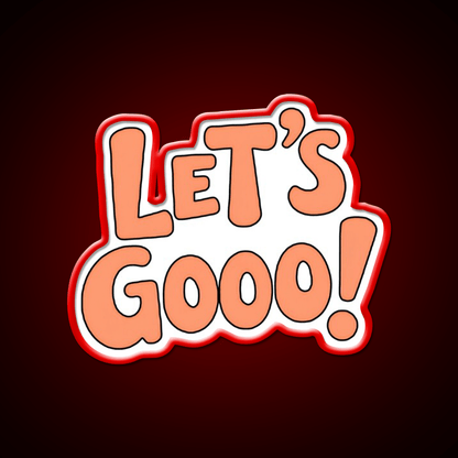Lets Gooo Motivational Gym For Fitness Lovers Taco Led Neon Sign Rgb Color - Shineneon