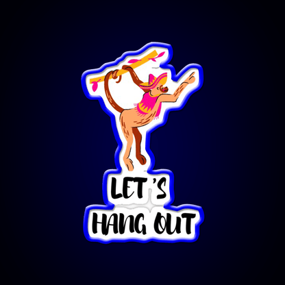 Lets Hang Out Taco Led Neon Sign Mexican Food Sign Rgb Color - Shineneon