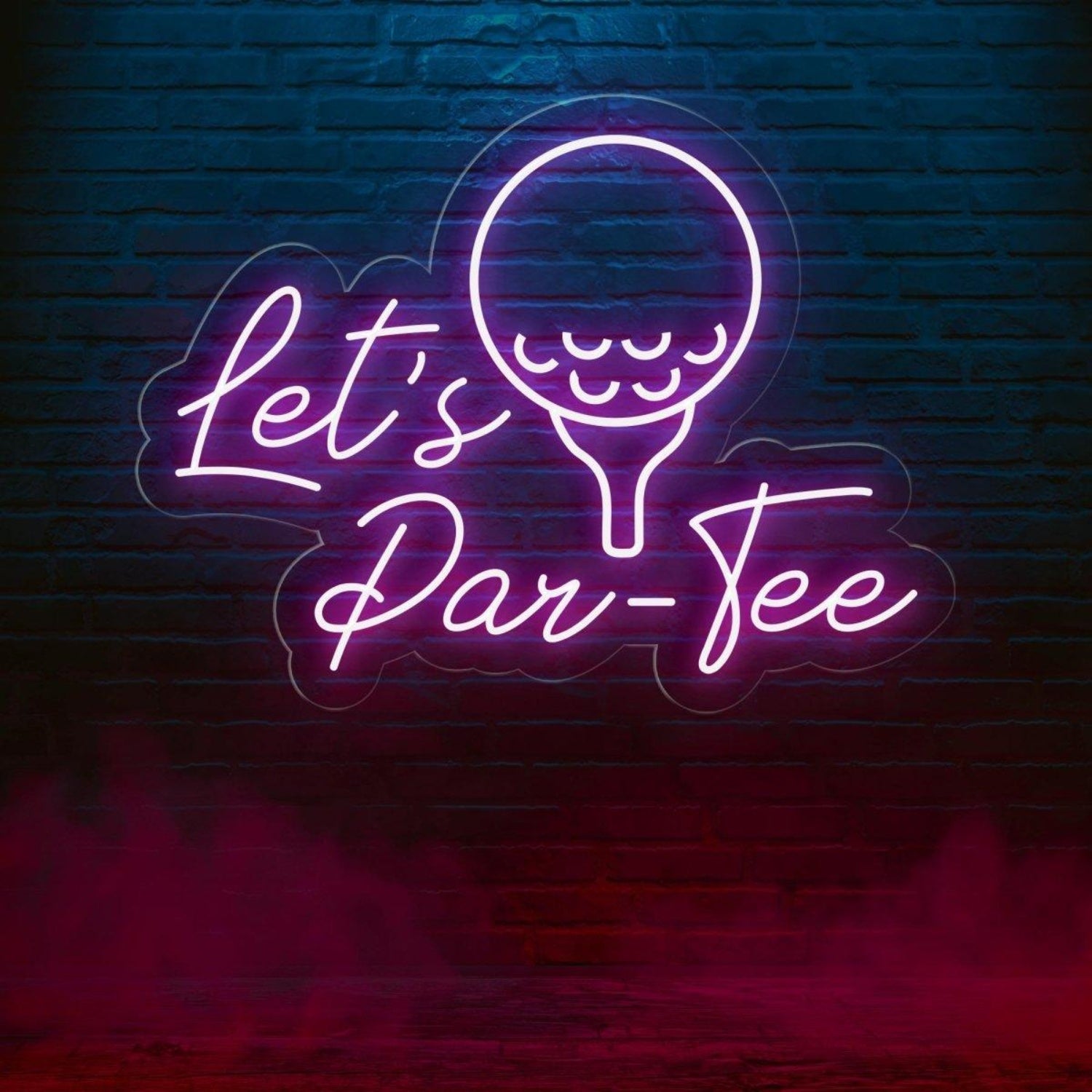 Lets Par-Tee Golf Led Neon Sign For Sports Bar Man Cave Decor | Shineneon