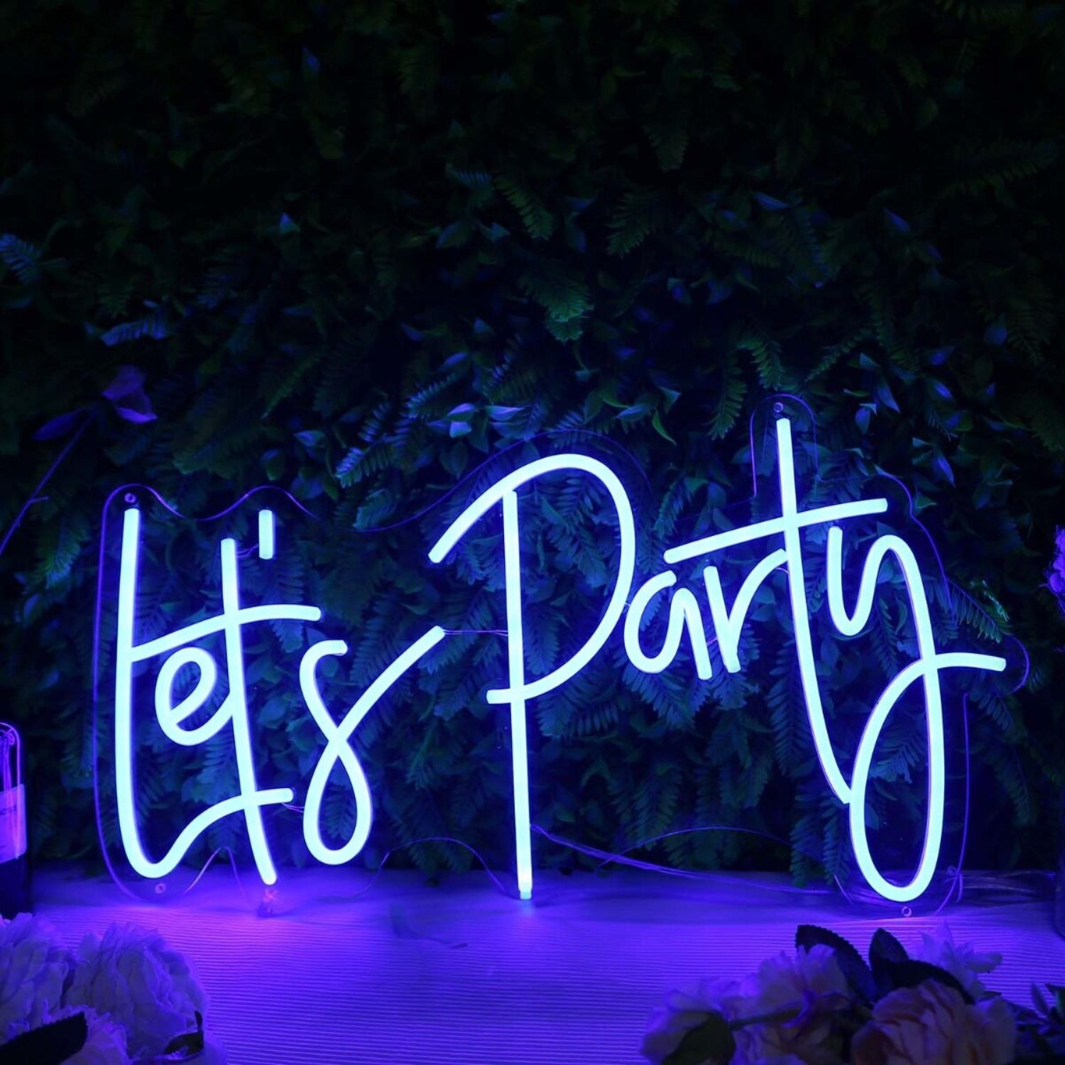 Lets Party Dark Blue Neon Sign | Shineneon
