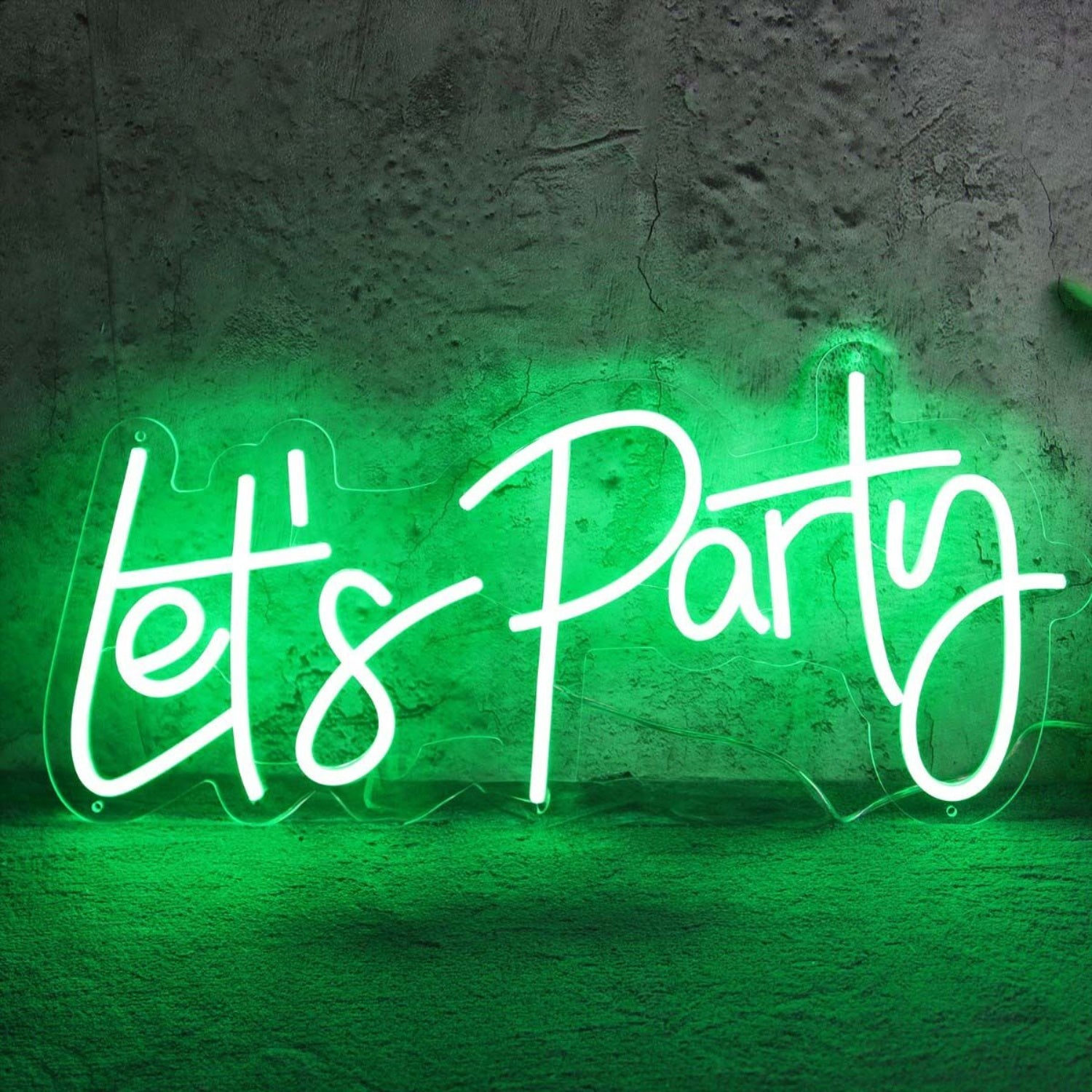 Lets Party Green Neon Sign | Shineneon