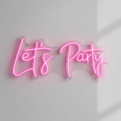 Let's Party LED Neon Sign - Shineneon