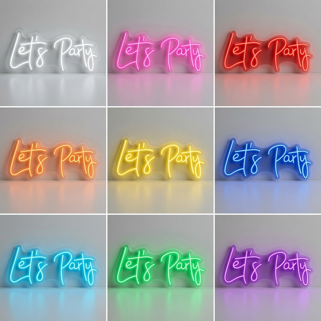 Let's Party LED Neon Sign - Shineneon
