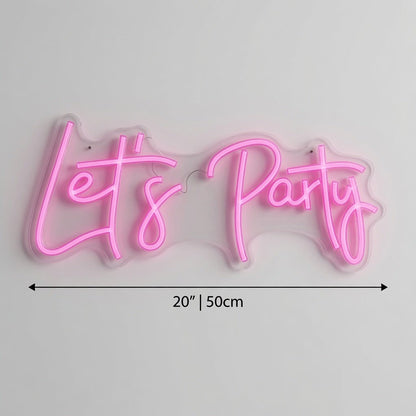 Let's Party LED Neon Sign - Shineneon