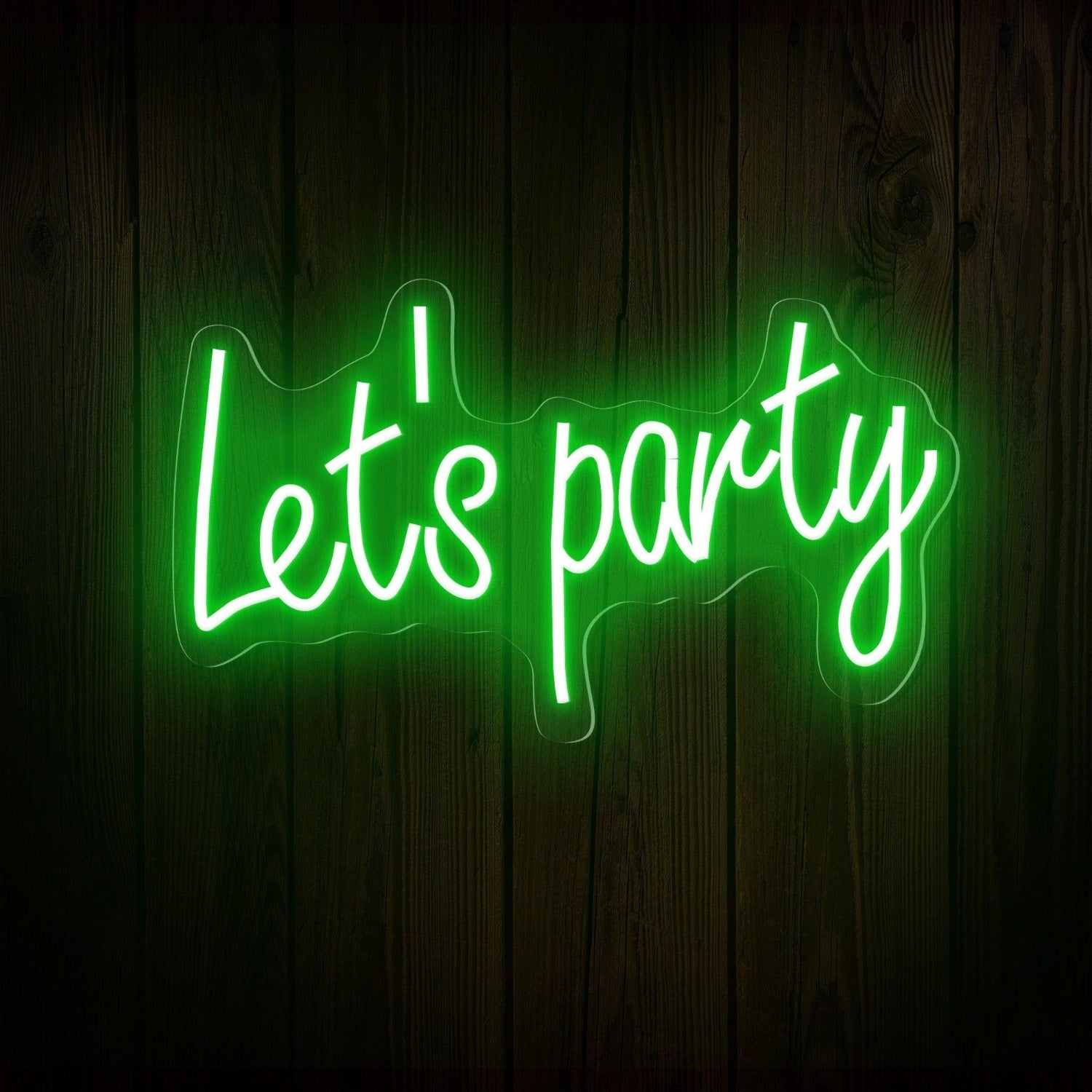 Lets Party Led Neon Sign Indoor Celebration Decor | Shineneon