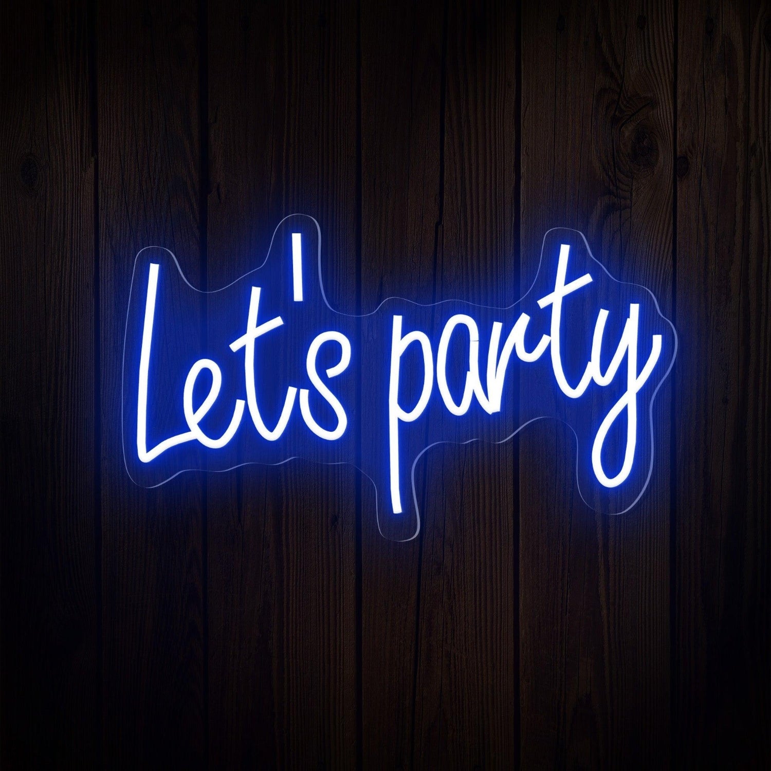 Lets Party Led Neon Sign Indoor Celebration Decor | Shineneon