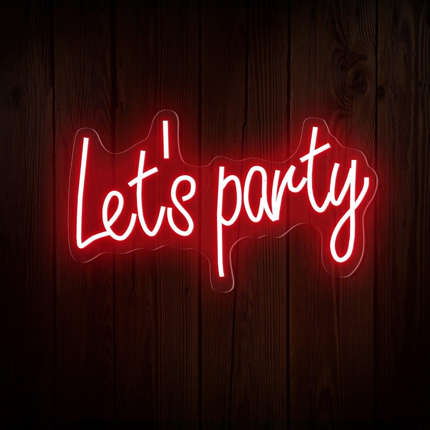 Lets Party Led Neon Sign Indoor Celebration Decor | Shineneon