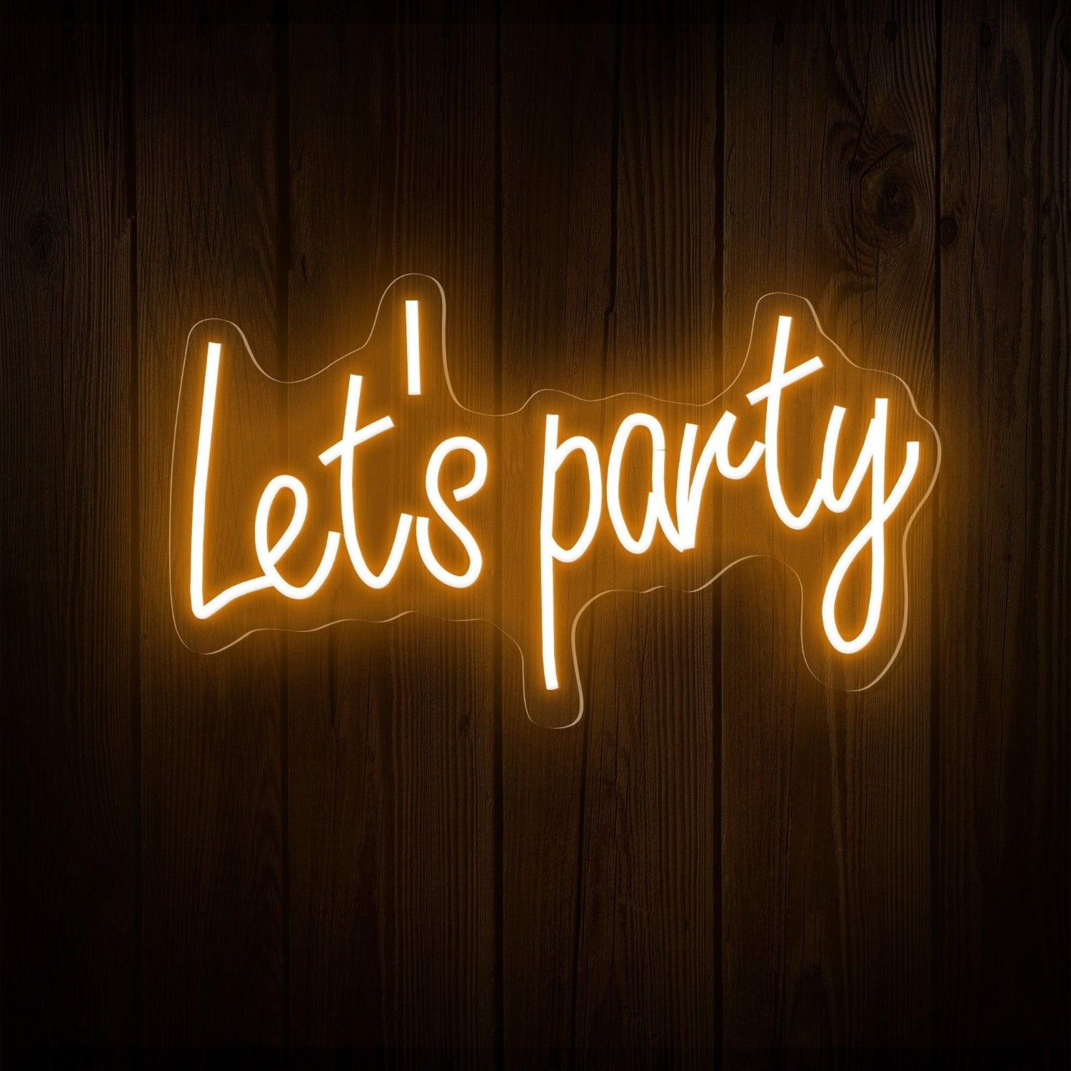 Lets Party Led Neon Sign Indoor Celebration Decor | Shineneon