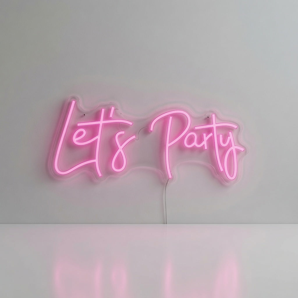 Let's Party LED Neon Sign Wall Neon Sign - 01 Original Product Image