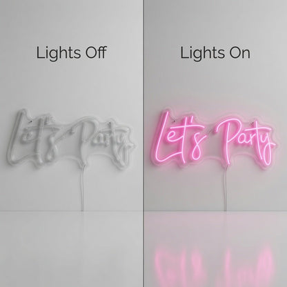 Let's Party LED Neon Sign Wall Neon Sign - Shineneon