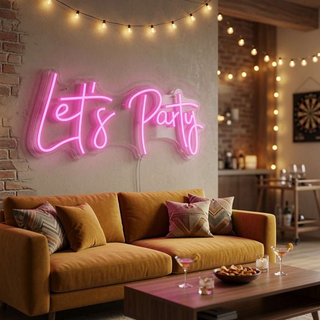 Let's Party LED Neon Sign Wall Neon Sign - Shineneon