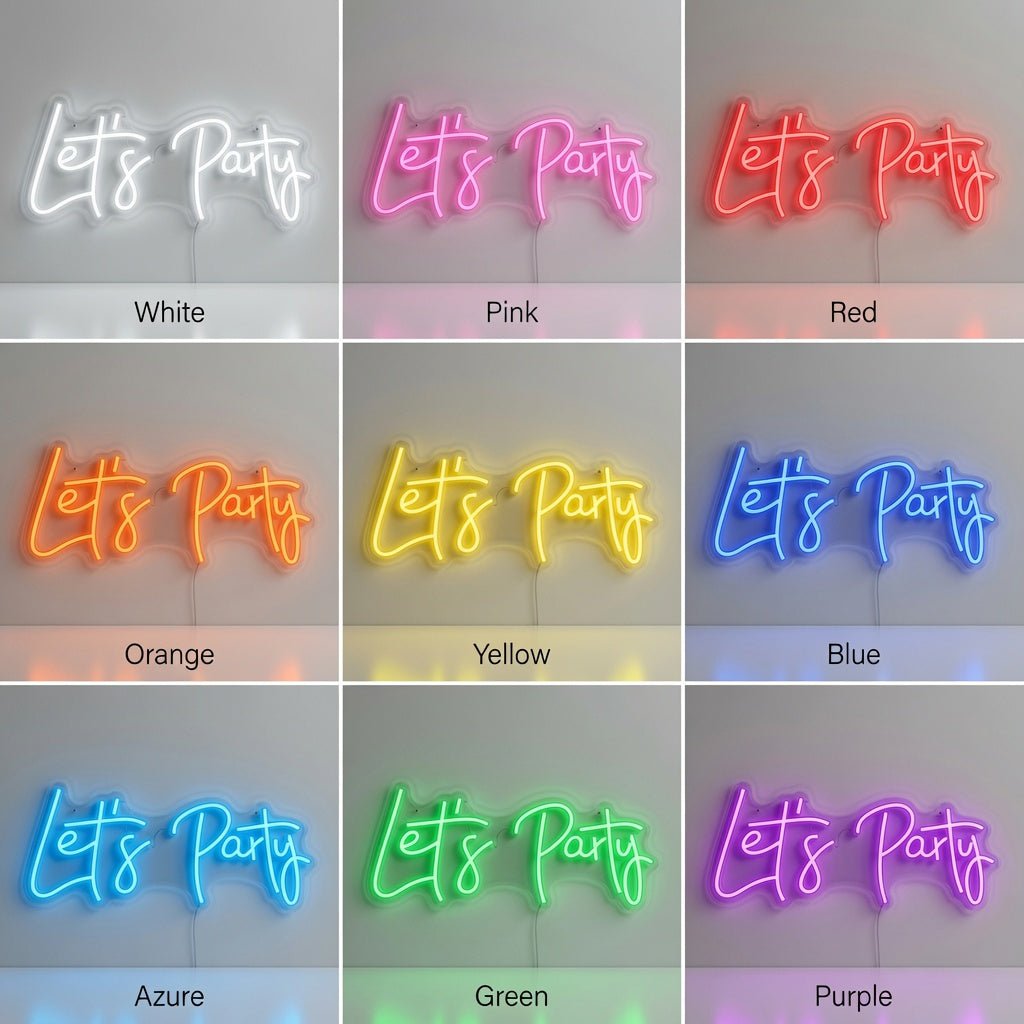 Let's Party LED Neon Sign Wall Neon Sign - Shineneon