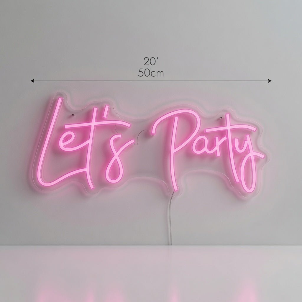 Let's Party LED Neon Sign Wall Neon Sign - Shineneon