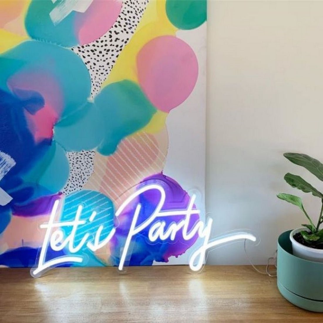 Lets Party Led Sign Business Neon Sign For Home - Shineneon
