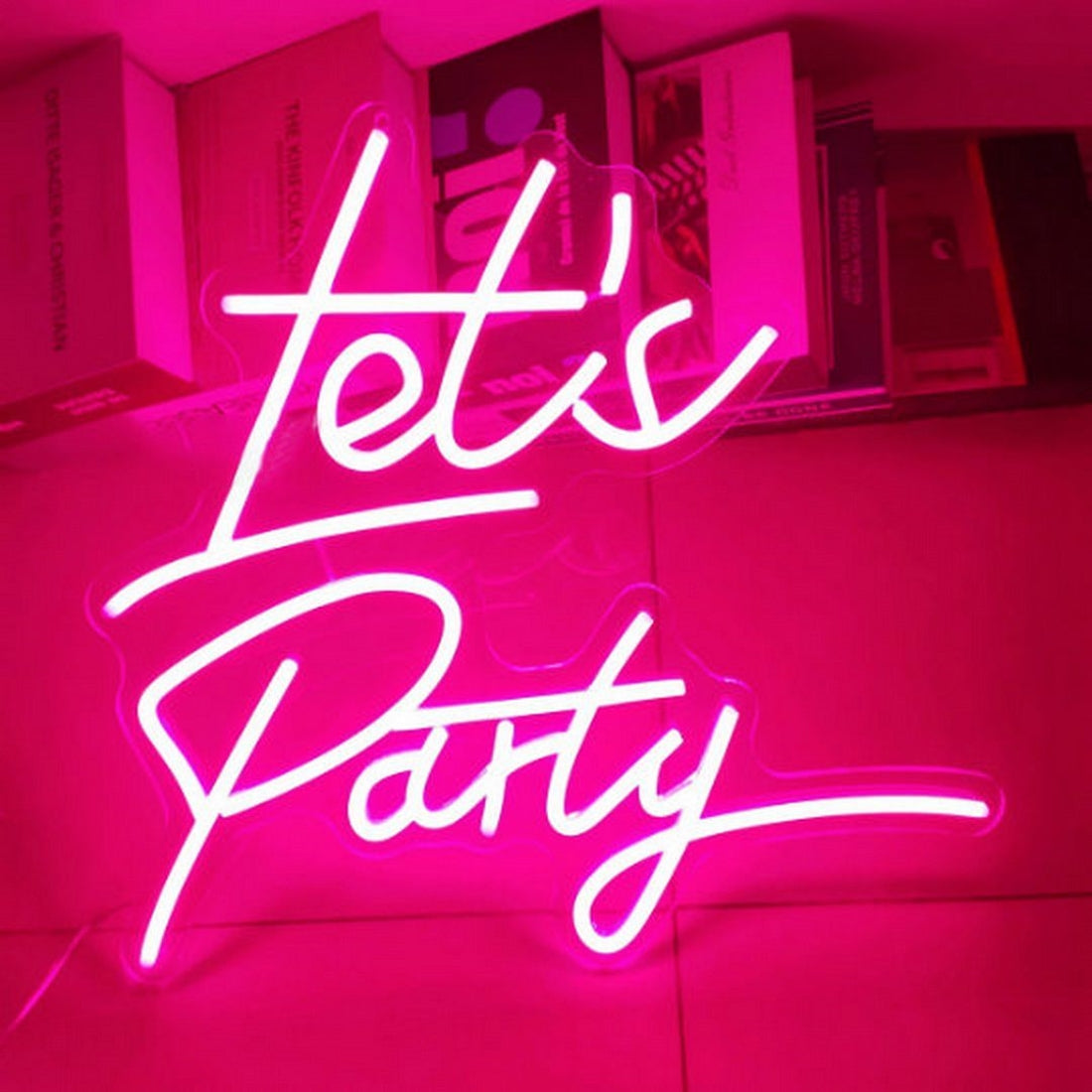 Lets Party Led Sign Business Neon Sign Wall Decor