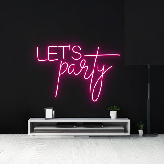 Lets Party Neon Light