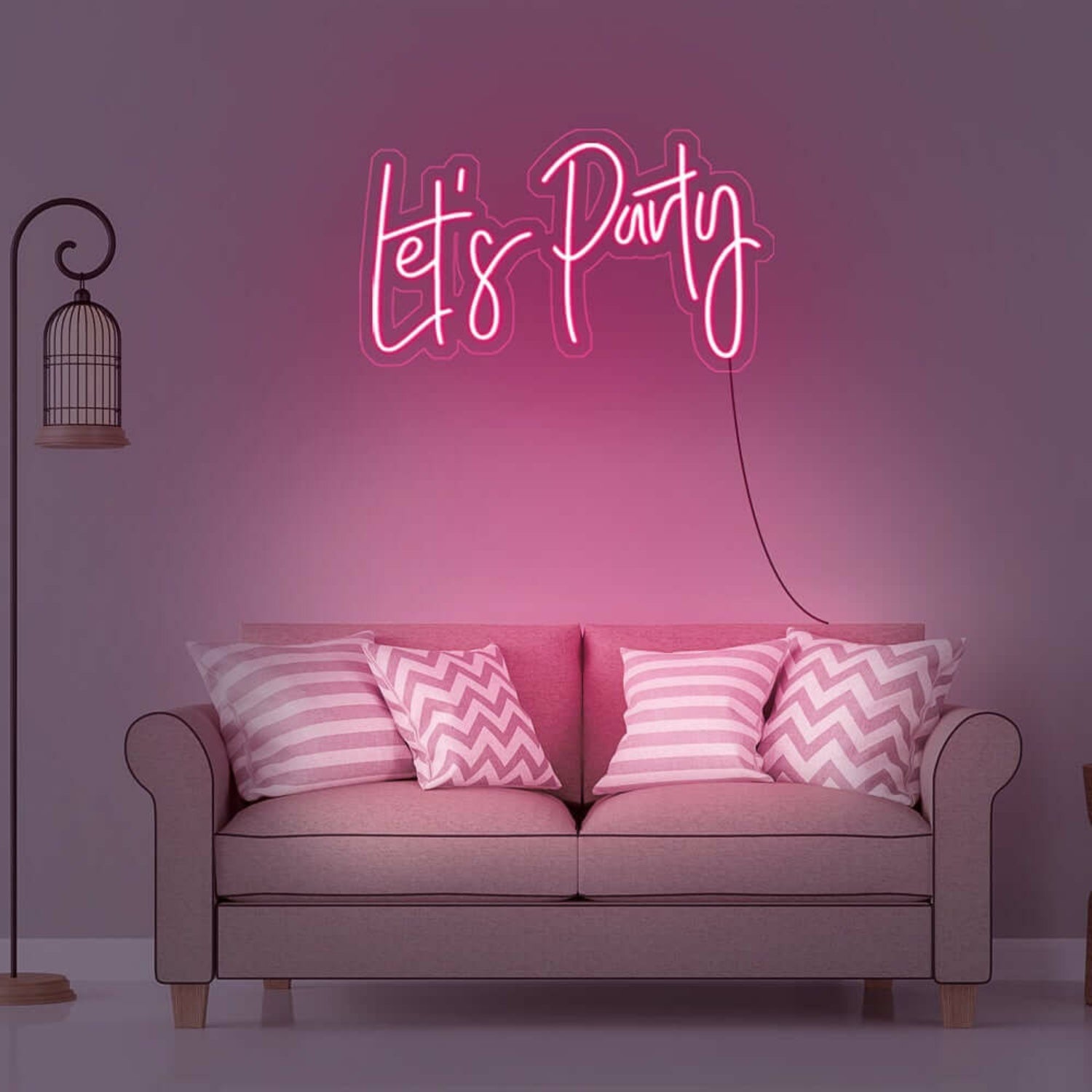 Lets Party Neon Sign For Fun And Celebratory Spaces | Shineneon