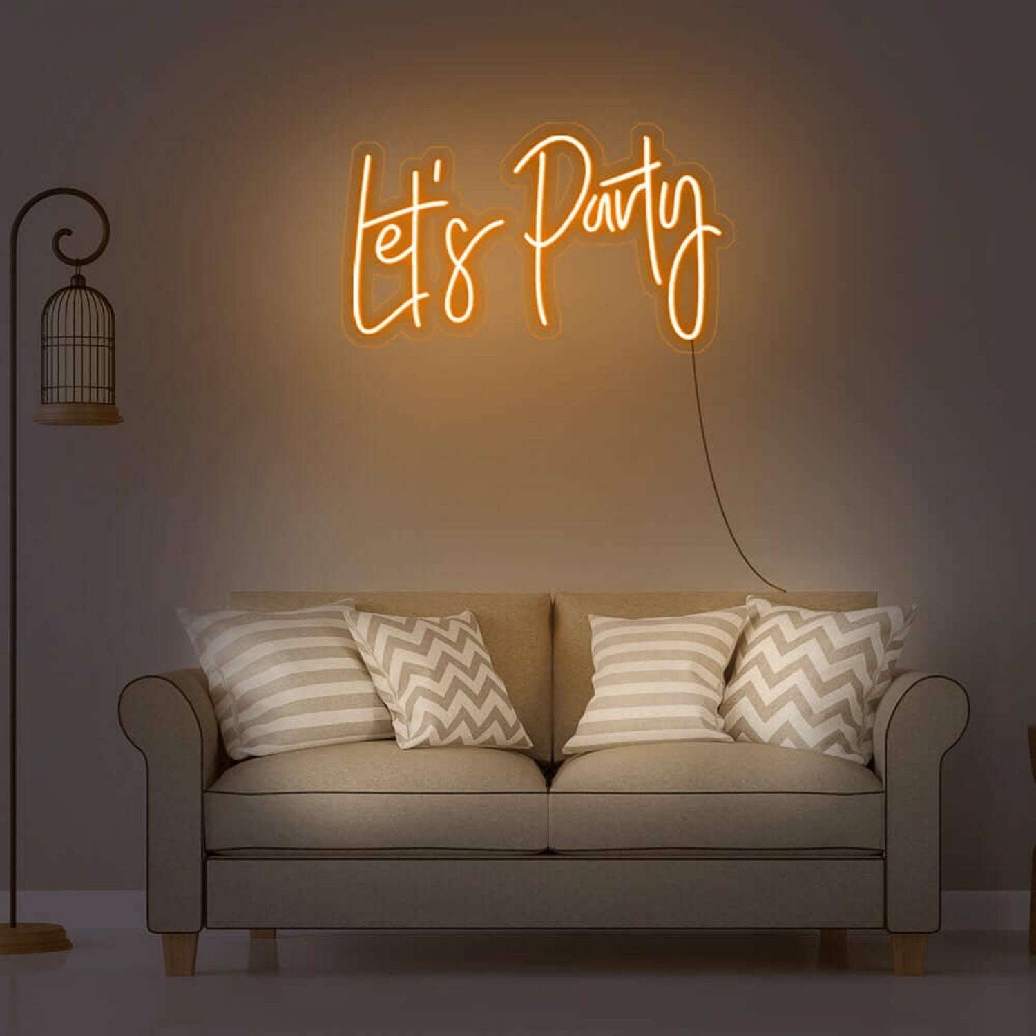 Lets Party Neon Sign For Fun And Celebratory Spaces | Shineneon