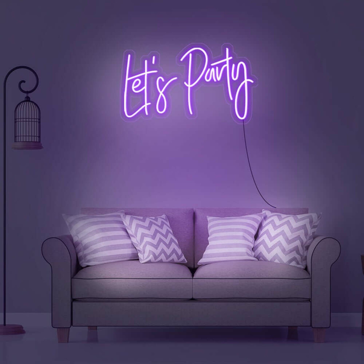 Lets Party Neon Sign For Fun And Celebratory Spaces | Shineneon