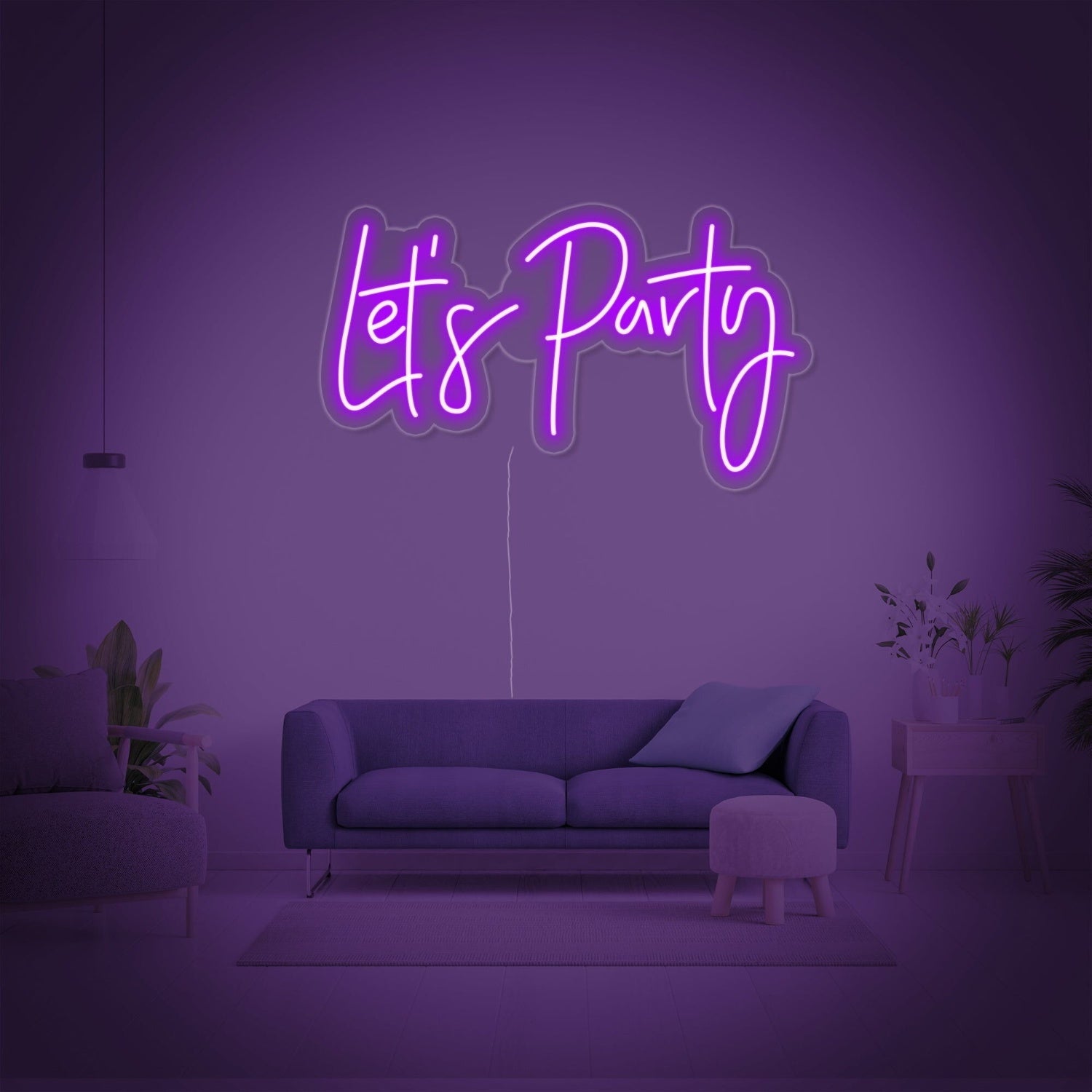 Lets Party Neon Sign For Party And Social Spaces | Shineneon
