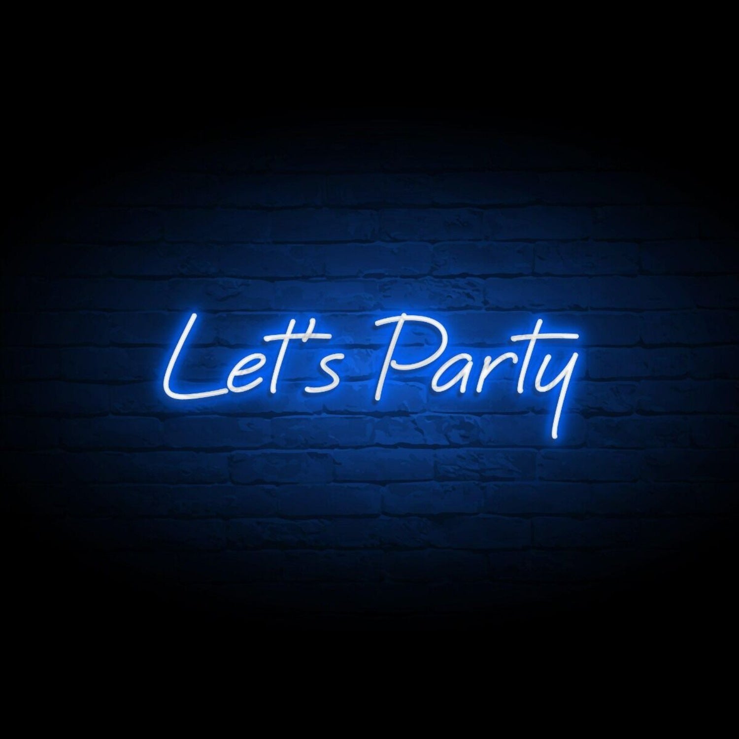 Lets Party Neon Sign Neon Art For Party Room Wall Decor | Shineneon