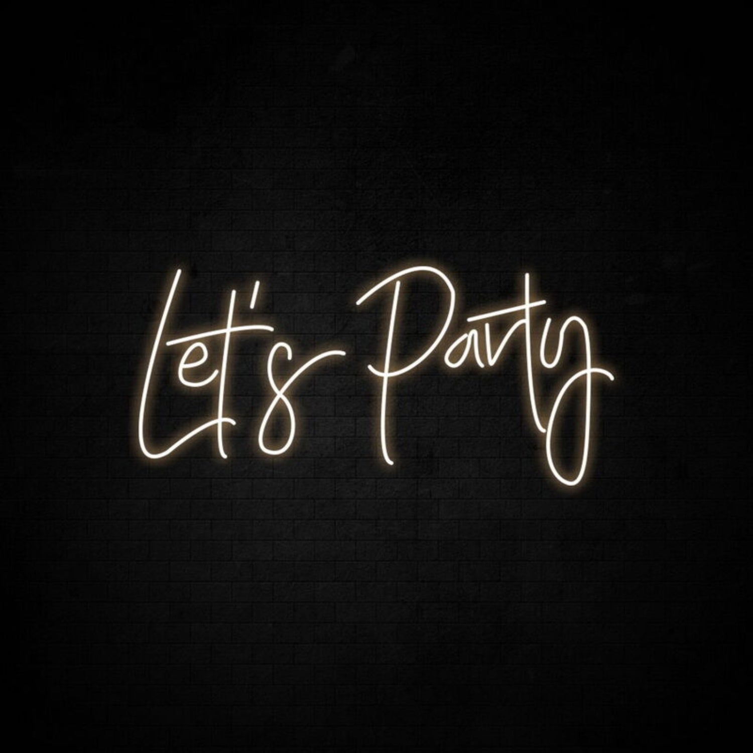 Lets Party Neon Sign Perfect For Lively Party Settings | Shineneon