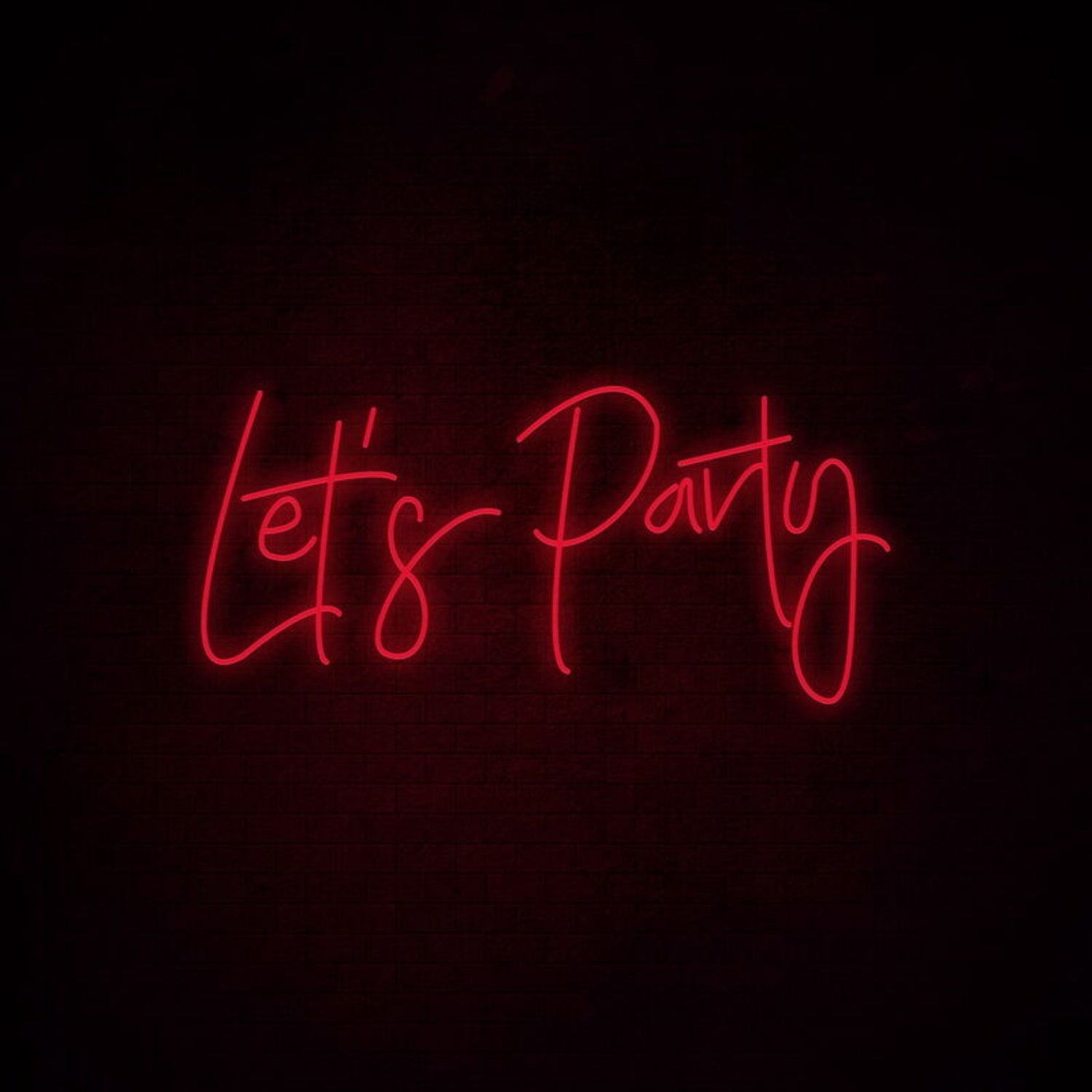 Lets Party Neon Sign Perfect For Lively Party Settings | Shineneon