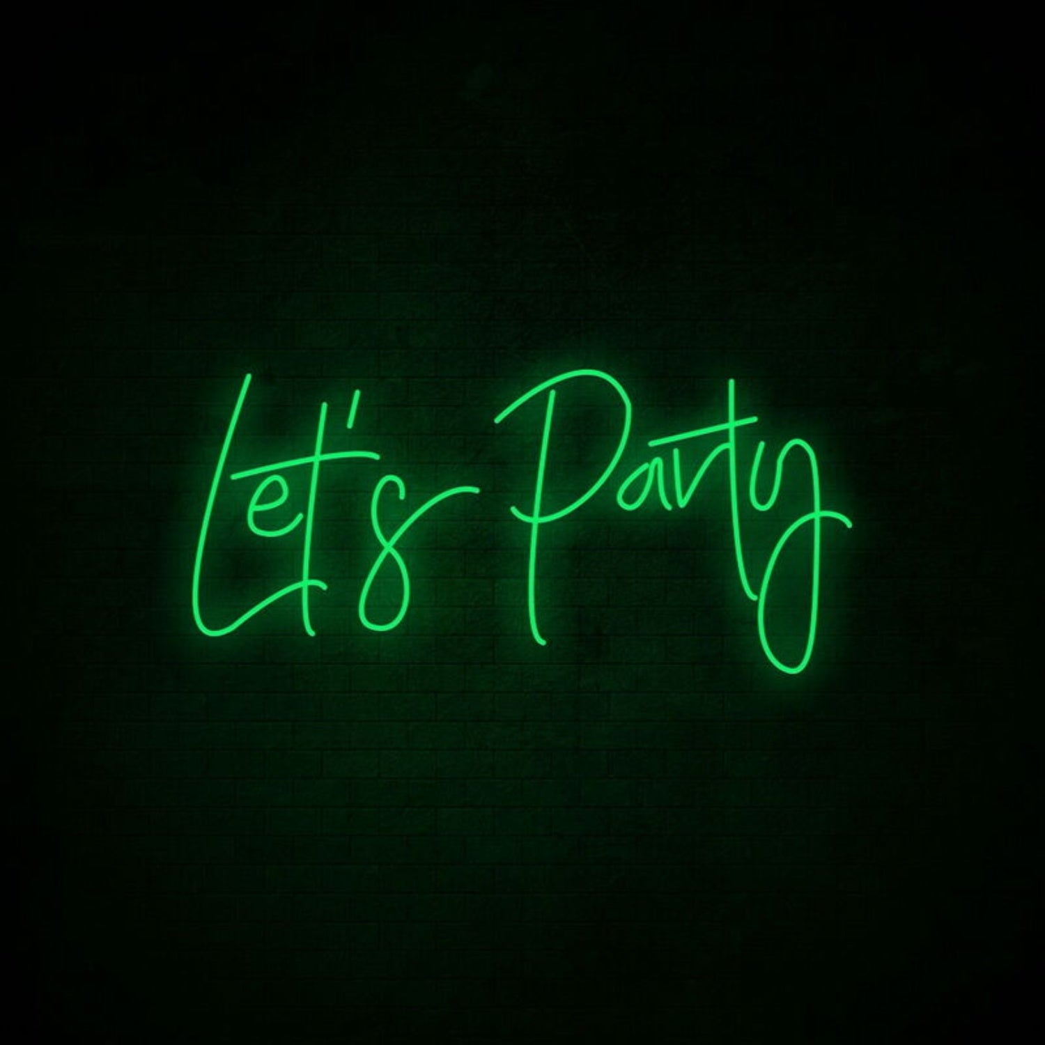 Lets Party Neon Sign Perfect For Lively Party Settings | Shineneon