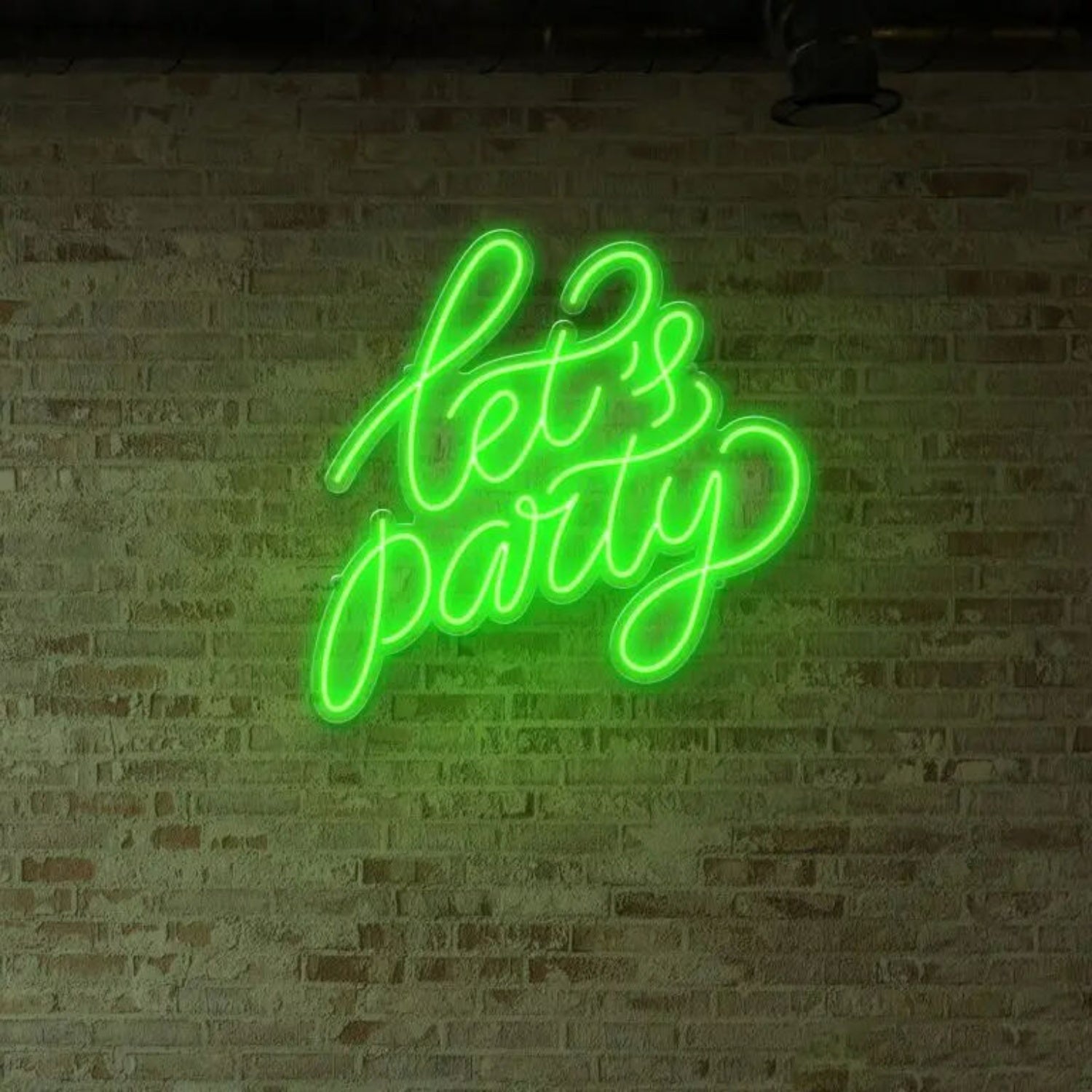 Lets Party Neon Sign Two Lines Wall Decor | Shineneon