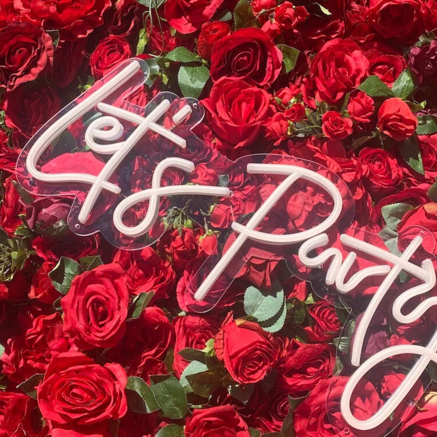 Lets Party Neon Sign Wedding Engagement Party Decoration | Shineneon