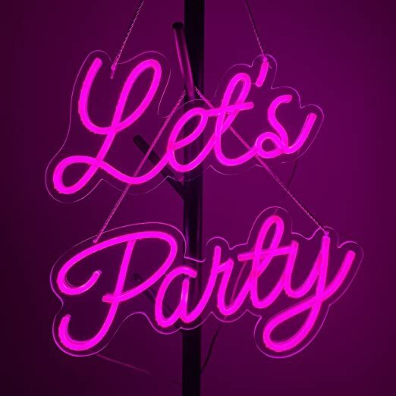 Lets Party Neon Signs Art Wall Lights For Beer Bar Club | Shineneon