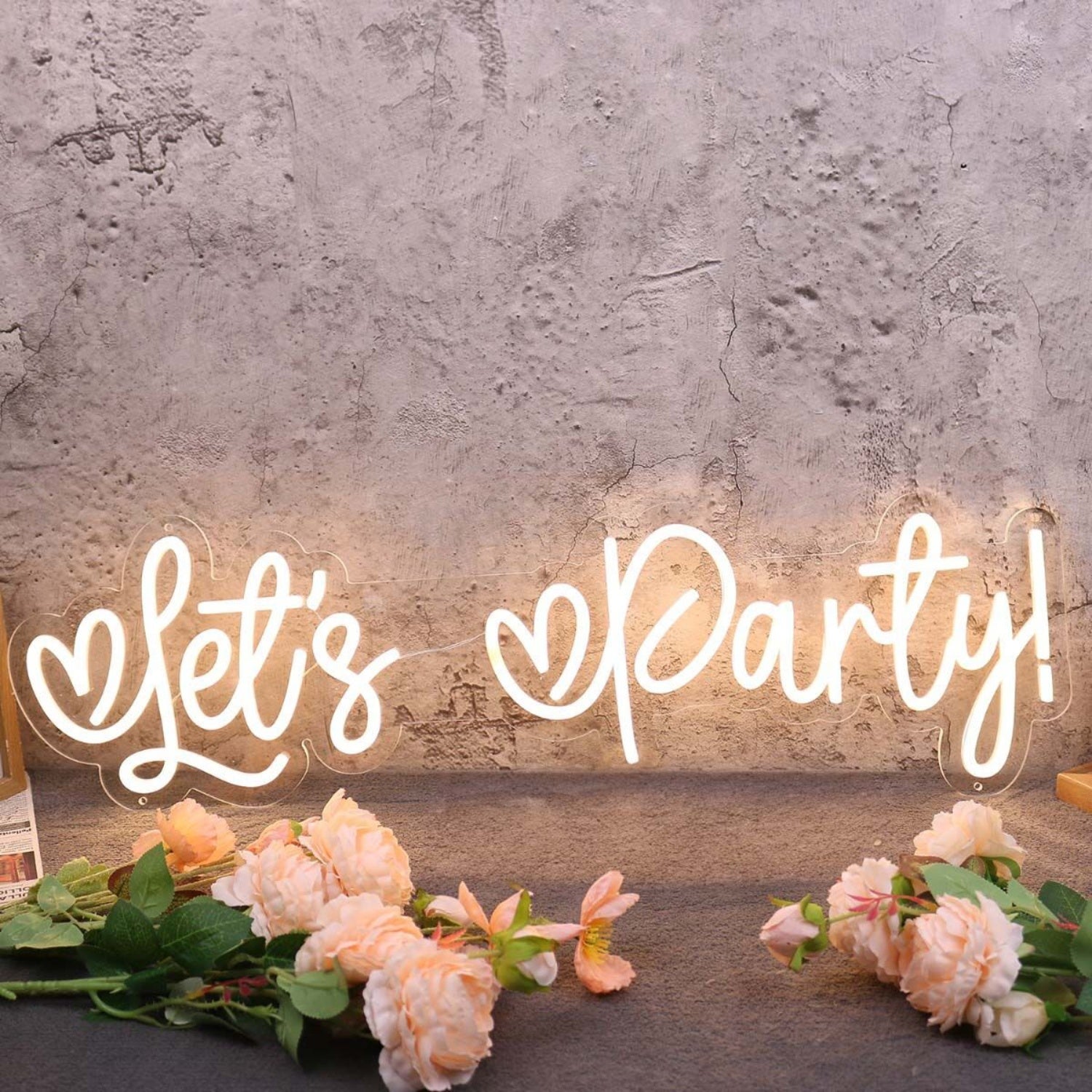 Lets Party Yellow Neon Sign | Shineneon