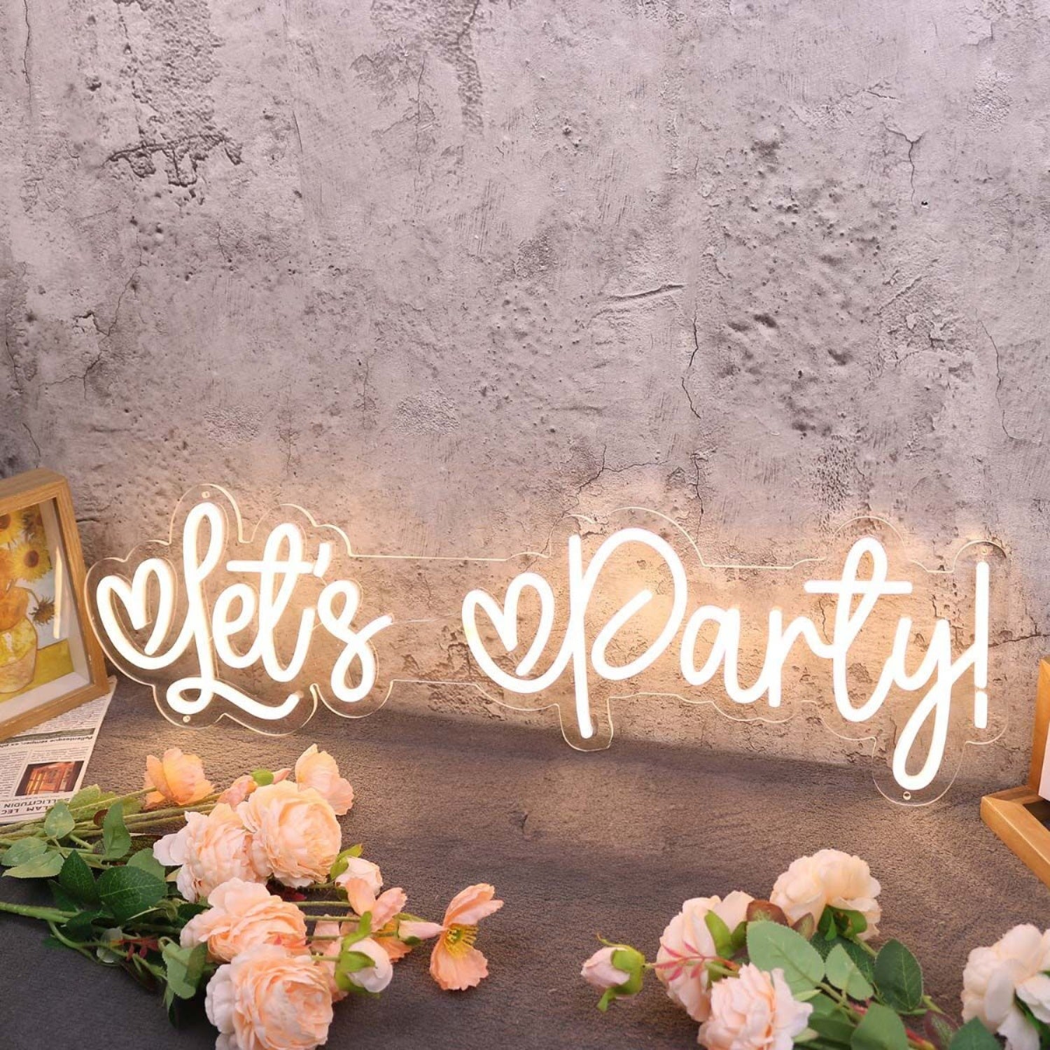 Lets Party Yellow Neon Sign | Shineneon