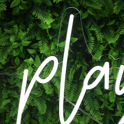 Lets Play White Led Neon Sign - Shineneon