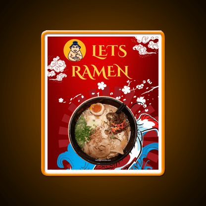 Lets Ramen Led Neon Sign Chinese Food Rgb Color - Shineneon