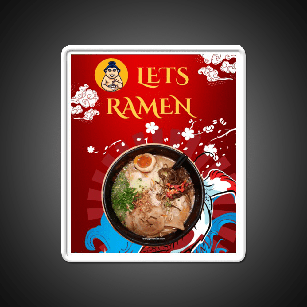 Lets Ramen Led Neon Sign Chinese Food Rgb Color - Shineneon