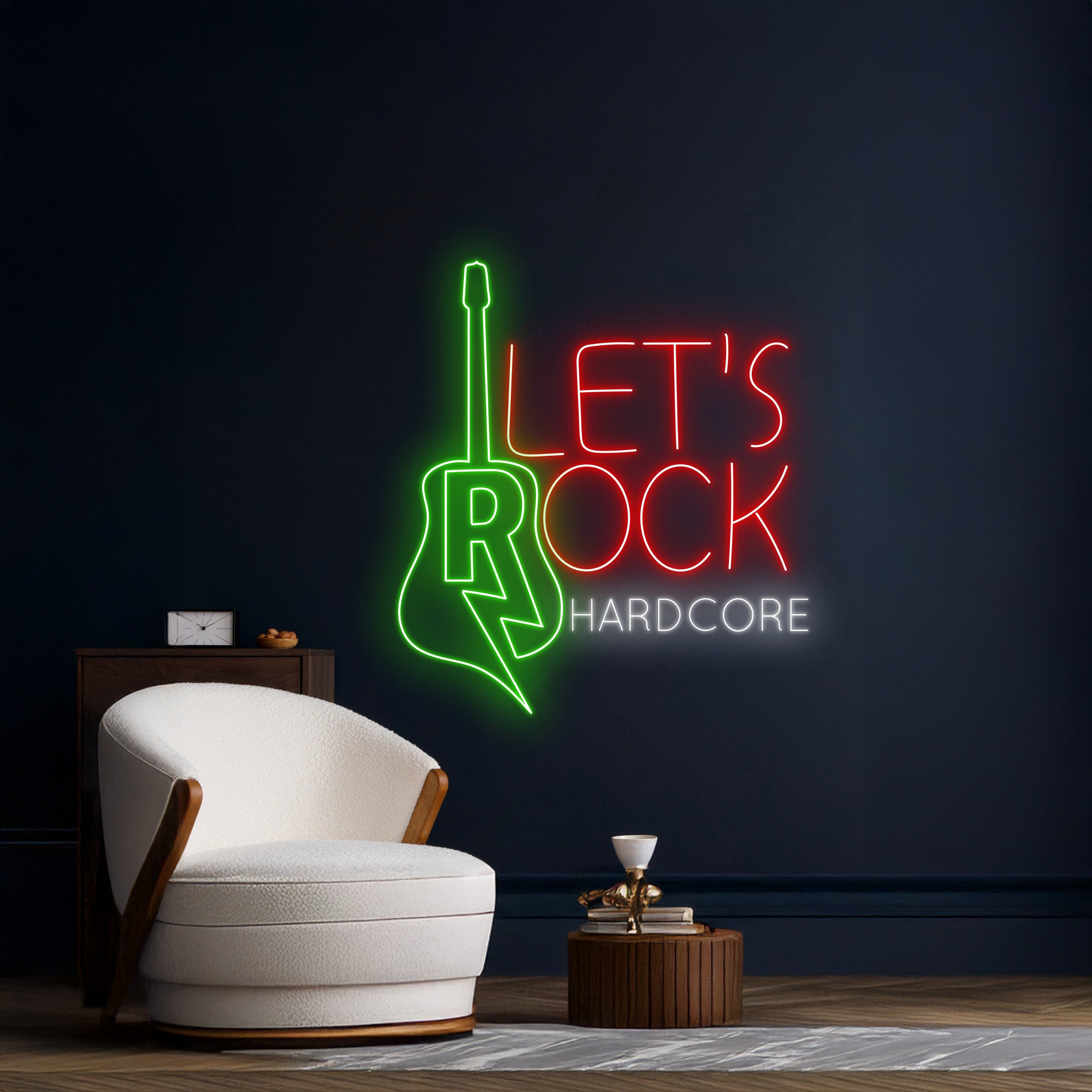 Lets Rock Hardcore Led Sign | Shineneon