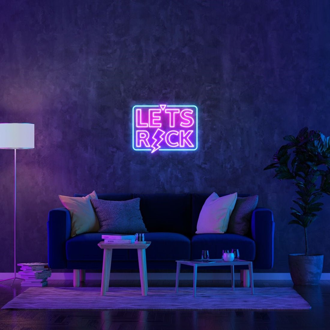 Lets Rock Music Led Sign Business Neon Sign - Shineneon
