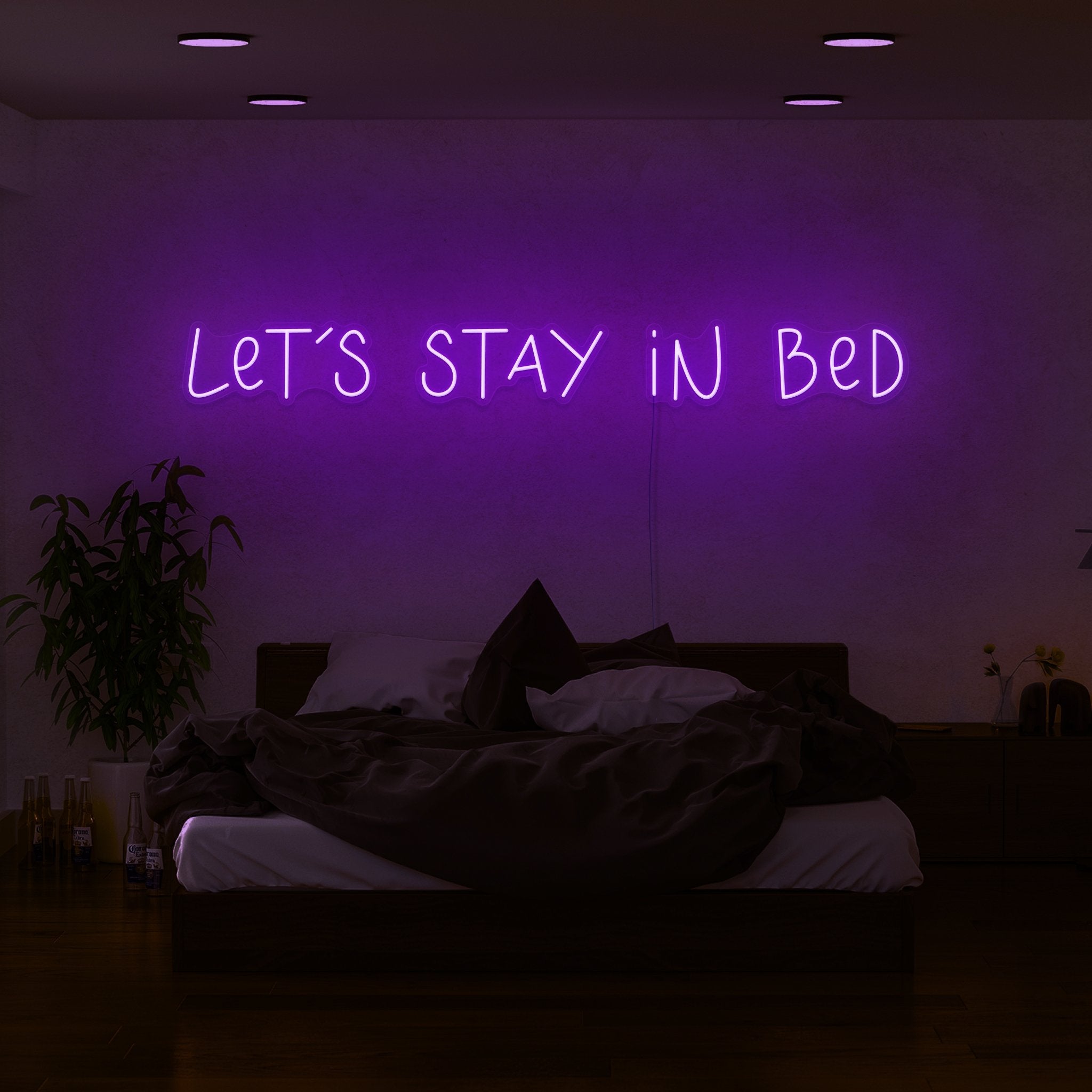 Lets Stay In Bed Led Neon Sign | Shineneon
