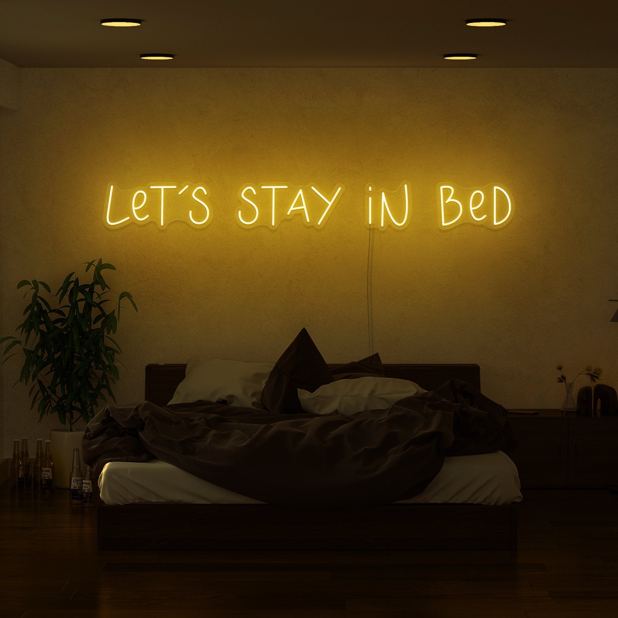 Lets Stay In Bed Led Neon Sign | Shineneon