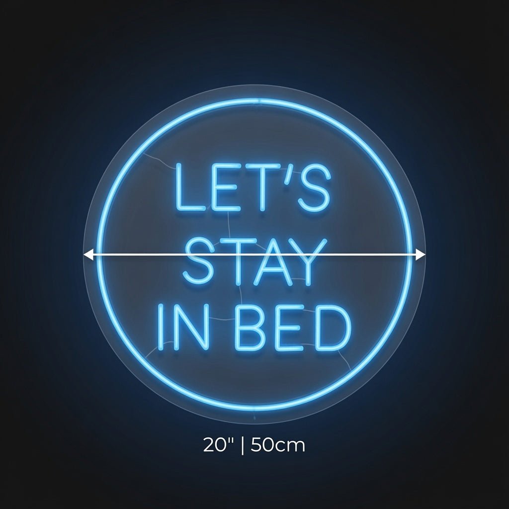 Let's Stay In Bed LED Neon Sign Wall Neon Sign - Shineneon