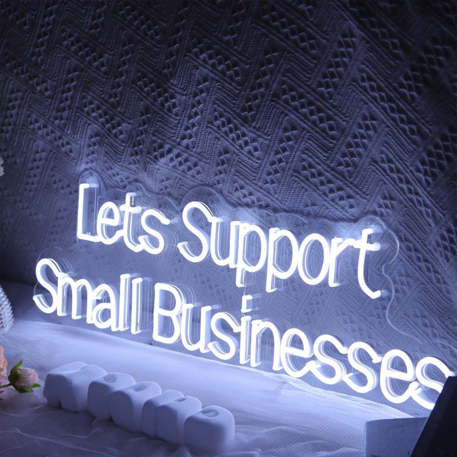 Lets Support Small Businesses Led Neon Sign - Shineneon