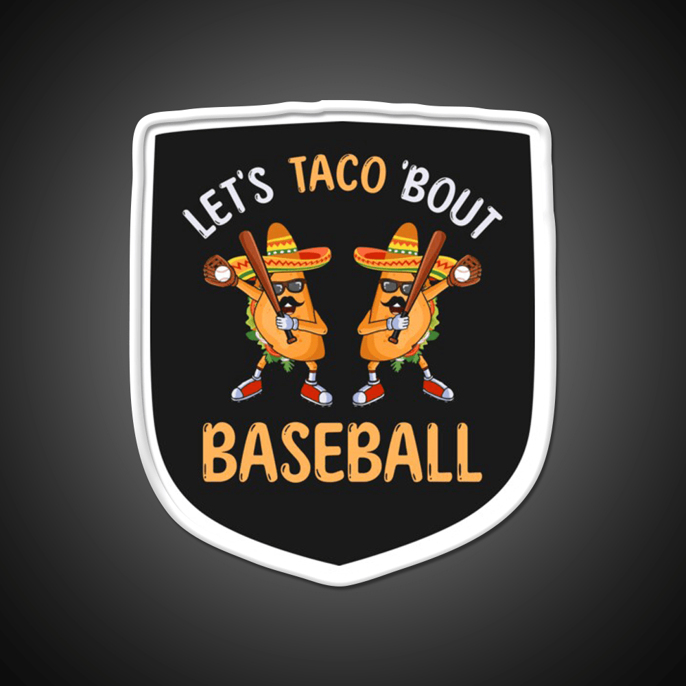Lets Taco Bout Baseball Taco Dabbing Cinco De Taco Led Neon Sign Rgb Color - Shineneon